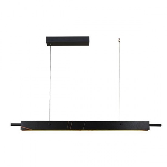 ΦΩΤΙΣΤΙΚΟ ΚΡΕΜΑΣΤΟ ΓΡΑΜΜΙΚΟ LED 20W L124*W5.6*H7CM 3 CCT  ΜΑΥΡΟ ARTE ILLUMINA