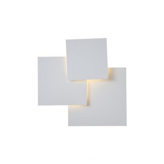 ΦΩΤΙΣΤΙΚΟ ΟΡΟΦΗΣ ΜΕΤΑΛΛΟ LED 16W 1400Lm 3000Κ 440X435mm ΛΕΥΚΟ ARTE ILLUMINA THALIA