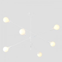 ΦΩΤΙΣΤΙΚΟ ΚΡΕΜΑΣΤΟ 6XΕ27 100X65 ΛΕΥΚΟ ARTE ILLUMINA