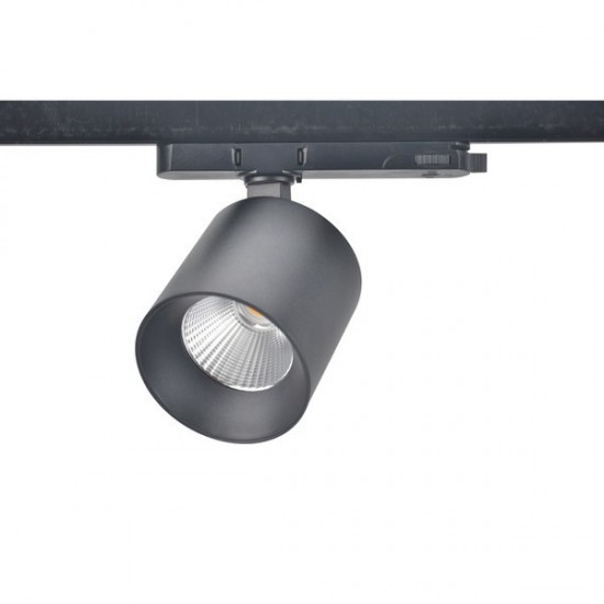 ΣΠΟΤ ΡΑΓΑΣ DIMMING LED 28W 4000K TRIAC 4 ΓΡΑΜΜΩΝ ΜΑΥΡΟ PRO