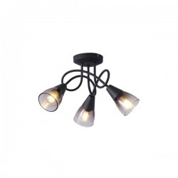 ΣΠΟΤ ΜΕΤΑΛΛΟ ΓΥΑΛΙ 3ΦΩΤΟ 3XE14 Max 8W 380X185mm ΦΙΜΕ ARTE ILLUMINA CLASSY