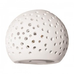 ΑΠΛΙΚΑ ΤΟΙΧΟΥ ΟΒΑΛ ΔΙΑΤΡΗΤΗ ΓΥΨΙΝΗ G9 1x6W 150x125x115mm