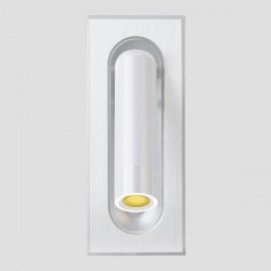 ΑΠΛΙΚΑ ΤΟΙΧΟΥ ΑΛΟΥΜΙΝΙΟΥ ΧΩΝΕΥΤΗ LED 3W 3000Κ Α170 ΛΕΥΚΗ ARTE ILLUMINA
