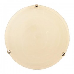 ΠΛΑΦΟΝΙΕΡΑ ΤΟΙΧΟΥ ΓΥΑΛΙ 2xE27 Max 15W Φ400mm ΜΕΛΙ-ΜΠΡΟΝΖΕ ARTE ILLUMINA ERIS