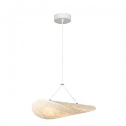 ΦΩΤΙΣΤΙΚΟ ΚΡΕΜΑΣΤΟ TYVEK ΜΟΝΟΦΩΤΟ LED 9W 405Lm 3000K Φ400mm ΛΕΥΚΟ ARTE ILLUMINA NEFI