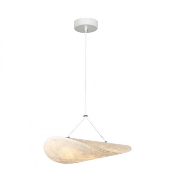 ΦΩΤΙΣΤΙΚΟ ΚΡΕΜΑΣΤΟ TYVEK ΜΟΝΟΦΩΤΟ LED 9W 405Lm 3000K Φ400mm ΛΕΥΚΟ ARTE ILLUMINA NEFI