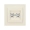 ΠΡΙΖΑ DATA CAT 6 RJ 45 ΔΙΠΛΗ ΜΠΕΖ