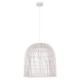 ΦΩΤΙΣΤΙΚΟ ΚΡΕΜΑΣΤΟ ΜΟΝΟΦΩΤΟ  Ε27 MAX 60W 500X500mm RATTAN ΛΕΥΚΟ ARTE ILLUMINA KAI