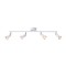 ΣΠΟΤ ΚΙΝΗΤΟ ΜΕΤΑΛΛΟ 4ΦΩΤΟ 3XGU10 Max 7W 600X80X125mm ΛΕΥΚΟ ARTE ILLUMINA VORRAS