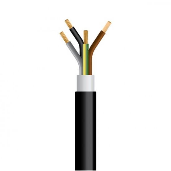ΚΑΛΩΔΙΟ NYY J1VV-U 4X2,5mm² ΜΑΥΡΟ (750m/Drum)