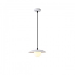 ΦΩΤΙΣΤΙΚΟ ΚΡΕΜΑΣΤΟ ΜΕΤΑΛΛΟ G9 ΜΑΧ 7W 250X250X125mm ΛΕΥΚΟ ARTE ILLUMINA COBA CABANA