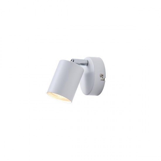 ΣΠΟΤ ΜΕΤΑΛΛΟ 1XGU10 Max 7W 135X95mm ΛΕΥΚΟ ARTE ILLUMINA OLYMP