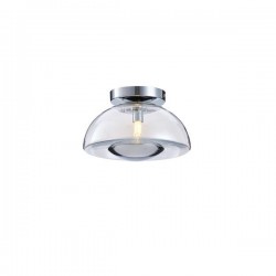 ΠΛΑΦΟΝΙΕΡΑ ΓΥΑΛΙΝΗ G9 MAX 7W 230X230X150mm ΑΣΗΜΙ ARTE ILLUMINA CLEAR